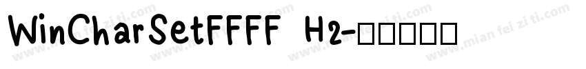 WinCharSetFFFF H2字体转换
